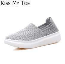 Fashion 2020 Casual Air Mesh Weave Breathable Chaussure Femme Sport Flats Platform Ladies Trainers Shoes For Women Zapatos Mujer 2024 - buy cheap