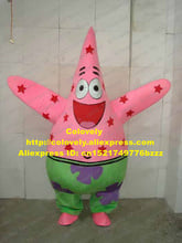 Cute Pink Patrick Star Mascot Costume Mascotte Stelleroid Asteroidia Starfish Sea Star With Green Purple Pants No.617 Free Ship 2024 - buy cheap