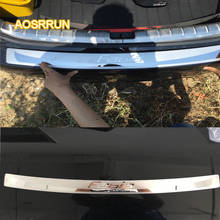 AOSRRUN Stainless steel After the guard back shrouds Rear Bumper Sill Car Accessories For Skoda Fabia 2012-2014 2016 2017 2024 - buy cheap