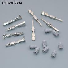 Shhworldsea-conjunto de terminais para carro, 100 peças, 1.5mm, macho e fêmea, conectores para terminais de carro para vw audi ,17-20 awg, 0.5 ~ 1 mm2 2024 - compre barato