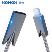 NOHON Zinc Alloy USB Charger Data Cable For Apple iPhone X 8 7 6 6S Plus XS MAX XR Fast Charging Phone Sync Cables For ipad Mini 2024 - buy cheap