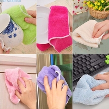 Our cherish High Efficient Anti-grease Color Dish Cloth Bamboo Fiber Washing Towel Magic Kitchen Cleaning Wiping Rags 912th 2024 - buy cheap