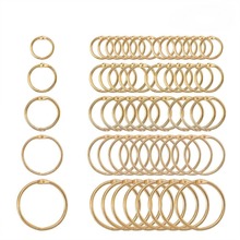 5Pc 15-38mm Golden Metal Loose Leaf Book Binder Hinged Rings Keychain Album Scrapbook Craft Black Open Rings Office Binder Hoops 2024 - купить недорого