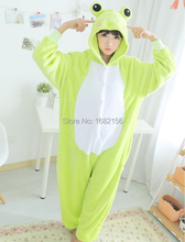 Kigurumi-Pijama de franela de rana para adulto, ropa de dormir cálida, pijama de Animal, para el hogar 2024 - compra barato