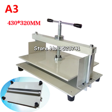 A3+ size Manual flat paper press machine for photo books, invoices, checks, booklets, Nipping machine 2024 - buy cheap