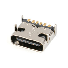 Conector Micro USB tipo C 3,1 hembra, colocación SMD DIP para diseño de PCB, bricolaje, carga de alta corriente, 6 pines, 10 unids/lote 2024 - compra barato
