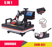 Cheap 30*38CM 5 in 1 Combo Heat Press Printer Sublimation Machine Heat Press Machine for T-shirts Plates/Cap/Mug/Phone Covers et 2024 - buy cheap