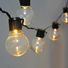 Guirnalda de bombillas LED para decoración de exteriores, tira de 10 o 20 bombillas LED para jardín, 2.5 y 5M, 220V, decoración para bodas, navidad, paisajismo, para interior y exterior 2024 - compra barato