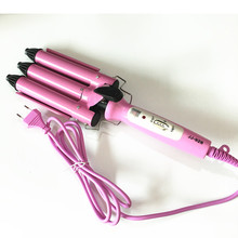 White&Gray Professional Hair Waver Wave Curler Ceramic Hair Curling Iron 3 Barrel Clamp Wave Curler 2024 - buy cheap