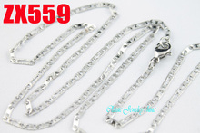14"-38" streak thin flat 2mm blade chain stainless steel necklace fashion chain women lady fashion jewelry 20pcs ZX559 2024 - buy cheap