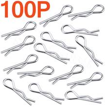 100pcs Metal Micro Body Clips Pins For 1:16 1/18 RC Car Buggy Monster Trucks WLtoys Himoto HSP Traxxas Remote Control Toys 2024 - buy cheap
