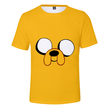 Adventure Time Finn And Jake The Dog Face 3d T Shirt Man Woman Fashion Tshirt T-shirt Harajuku Streetwear T Shirts Tops Clothes 2024 - buy cheap