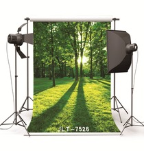 Fondo de vinilo para estudio fotográfico, telón de fondo escénico de primavera, árbol verde, pastizales, boda para niños, accesorios para bebés 2024 - compra barato