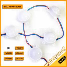 Punto de luz led resistente al agua IP68, lámpara de alto brillo smd 5050, DC12V, WS2801 Módulo de píxeles led, 6 uds. 2024 - compra barato