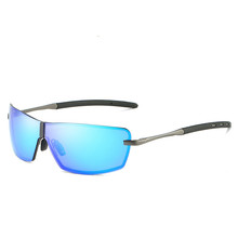 Мужские поляризованные солнцезащитные очки TIYVAS, яркие Квадратные Солнцезащитные очки с антибликовым покрытием, очки для вождения, очки с ночным видением 2024 - купить недорого