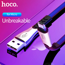 Hoco-cabo de nylon micro usb a para carga rápida de celulares, compatível com samsung, xiaomi, lg, tablet android 2024 - compre barato