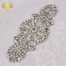 (30pieces) Wholesale  Hotfix Cristal Diamond Stones and Crystals Beaded Applique Belt for Garment Dresses Headband Bridal Garter 2024 - buy cheap