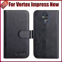 Mais vendidos! Vertex impress-capa protetora para celular, 6 cores flip de couro 2024 - compre barato