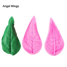 Angel Wings Food grade 3D fondant cake silicone mold Leaves Mosaic shaped for Reverse forming chocolate decoration tools F1196 2024 - buy cheap