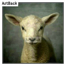 ARTBACK 5d full square drill lamb diamond painting animal picture 3d round diamond embroidery handmade art hobby 2024 - buy cheap