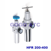 Безопасный и Прочный Пневматический фильтр высокого давления HFR-200 300 400 полностью металлический редукционный клапан регулятор 2024 - купить недорого