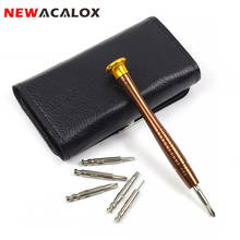 NEWACALOX 25in1 Wallet Pocket Precision Magnetic Phillips Screwdriver For Cellphone Sunglasses Camera Computer Watch Repair Tool 2024 - buy cheap