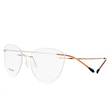Cubojue-gafas sin montura para mujer, anteojos ultraligeros para dioptrías graduadas, gafas para Miopía 2024 - compra barato