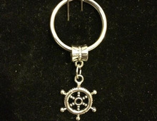 Boat Steering Wheel Charms Keychain Vintage Pendant Trace Chains Key Chain DIY Jewelry 50Pcs Fast shipping 2024 - buy cheap