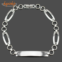 Hapiship Top New Hot Fashion Women Lady Jewelry Stainless Steel Sheet Bracelet Bangle Free Shipping Wholesale Lot PP01 2024 - buy cheap