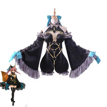 Fate Grand Order fate/extra Tamamo Cosplay Costume Tamamo no Mae Black Magician Outfits Halloween Carnival Uniforms 2024 - buy cheap