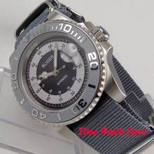 40mm BLIGER Luxury Quality mechanical automatic wrist watch men waterproof diver pilot grey date luminous sapphire nylon 125 2024 - buy cheap