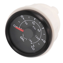 52mm Boat Fuel Pressure Gauge Boat Car Oil Pressure Meter 5 Bar / 10Bar Fuel Gauge with 7 Colors Backlight 2024 - buy cheap