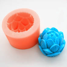 Great-Mold 3D Lotus Silicone Candle Molds Soap Mold Silicone Mold for Candle Making 2024 - buy cheap