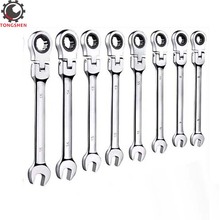 8pcs 7-15mm Flexible Head Ratcheting Wrench Combination Spanner Tool Set Hand Tools Ratchet Handle Wrenches Ratchet Spanner 2024 - buy cheap