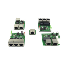 Mini hub de rede ethernet de 3 portas, direto da fábrica, oem, 10/100mbps, placa interruptora de duas camadas, pcb 3, rj45, 5v, 12v 2024 - compre barato