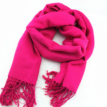 Wool Silk Autumn Winter Tassel Scarves Big Size Women Warm Trendy Scarves & Warps 2024 - buy cheap