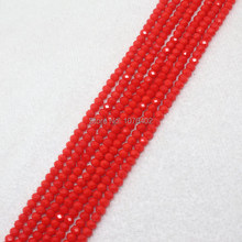 Mini. order is $7! 3x4mm Faceted Red,Yellow,Sky Blue Glass Oval Loose Beads 138pcs 2024 - buy cheap