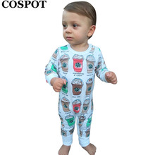 COSPOT Wholesale Baby Boys Girls Cotton Romper Toddler Autumn Coffee Cups Jumpsuit Newborn Jumper 5Pcs/Lot 2022 New Arrival 10E 2024 - buy cheap