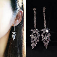 Exquisite CZ Long Drop Earrings For Women Silver Plated Cubic Zirconia Earrings Party Wedding Fashion Jewelry 2024 - buy cheap