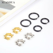 Xuanhua brincos de aço inoxidável para mulheres punhos coreano earings moda jóias acessórios 2019 feminino brinco 2024 - compre barato