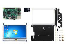 RPi3 B посылка E = оригинальный Raspberry Pi 3 Модель B + 5 дюймов HDMI ЖК-дисплей (B) 800*480 + биколор случае + Micro SD card для Windows 10/8. 1/8/7 2024 - купить недорого