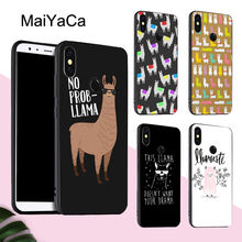 Чехол MaiYaCa No Prob Llama Alpaca для POCO X3 F2 Pro Чехол для Red mi Note 8 Pro 8T 7 9 9S 9A 9C для Mi Note 10 Lite A3 2024 - купить недорого