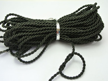 32.8 Feets Black Twist Cord String Twine Rope Bracelet Jewelry Synthetic Silk 2024 - buy cheap