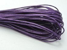 100 Meters Purple Waxed Cotton Beading Cord 1mm for Bracelet Necklace 2024 - buy cheap