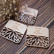 Personalized Wedding Wooden  Custom Coasters,Engraved Coasters,Wedding Gift Coasters,Personalized Coasters 2024 - buy cheap