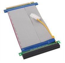 2 шт./лот, плата расширения PCI-E pci e Express X16, гибкий ленточный удлинитель с блоком питания molex для видеокарты, Биткоин-Майнер 2024 - купить недорого