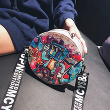Bolsa feminina de couro artificial com zíper, bolsa transversal de couro com desenho animado para festa na praia, bolsa de viagem para mulheres 2019 2024 - compre barato