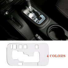 Novidade! Guarnição do painel de engrenagem do interior do carro, guarnição decorativa do painel de engrenagem do carro para jeep wrangler 2011-2016 2024 - compre barato