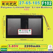 [F102] 3.85V,3.8V,3.7V 2200mAh [2765105] Polymer Li-ion battery for tablet pc,speaker,power bank,cell phone;sony cell 2024 - buy cheap