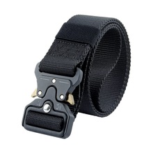 Cinto tático ajustável de náilon, equipamento militar, pulseira swat, combate, exército, ajustar a cintura, masculino, marca, cinto man125 cm 2024 - compre barato